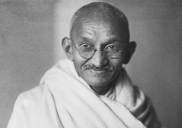 Mahatma Gandhi leading the historic Dandi Salt March